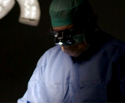 Dr Mark Hanikeri during breast augmentation procedure 01